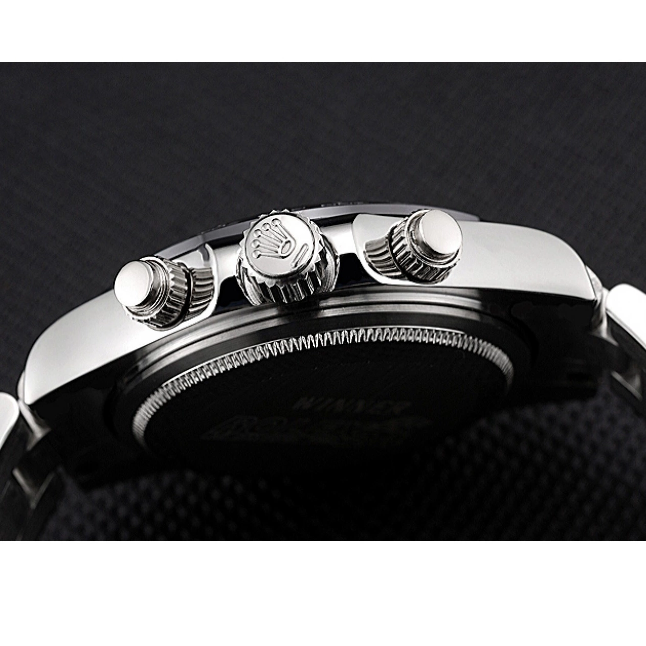 Aaa replica watch Steel Daytona Black Subdials Case Stainless Rolex Stainless Steel Silver 622635 Cosmograph 0726